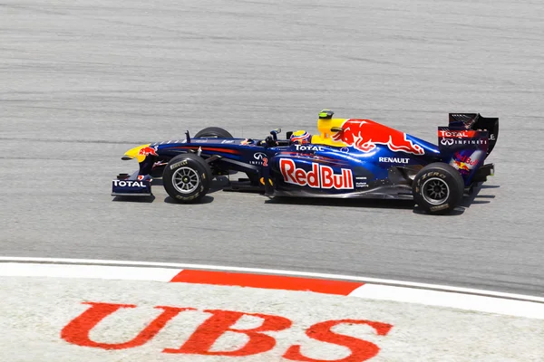 SEPANG, MALASIA - 8 DE ABRIL: Mark Webber (equipo Red Bull Racing) a — Foto de Stock
