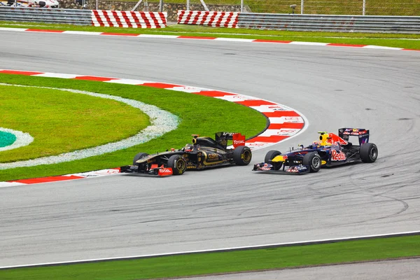 SEPANG, MALAYSIA - 10 APRILE: Auto in pista alla gara di Formula 1 — Foto Stock