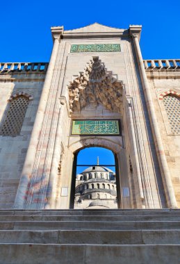 Blue mosque in Istanbul Turkey clipart