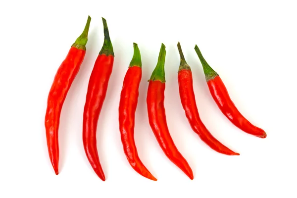 Grupo de pimentão quente vermelho — Fotografia de Stock