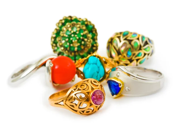 Anéis e jóias — Fotografia de Stock