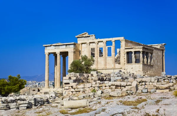 在雅典，希腊雅典卫城 erechtheum 寺 — 图库照片