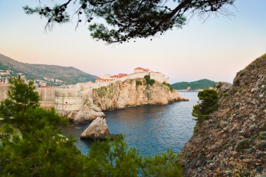 gün batımında dubrovnik, Hırvatistan