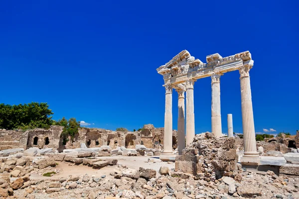 Oude ruines in side, Turkije — Stockfoto