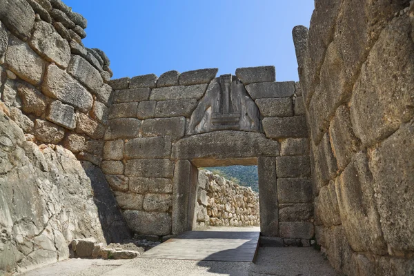 Aslanlı kapı, mycenae, Yunanistan — Stok fotoğraf