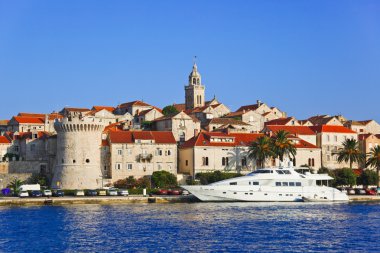 Town Korcula at Croatia clipart