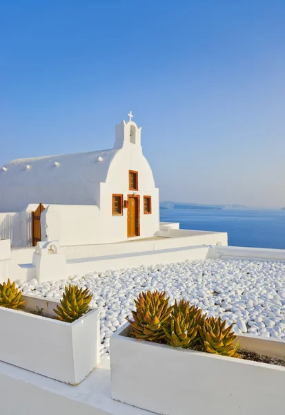 サントリーニ島教会 (oia), ギリシャ — ストック写真