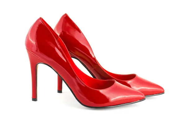 Червоні туфлі — стокове фото