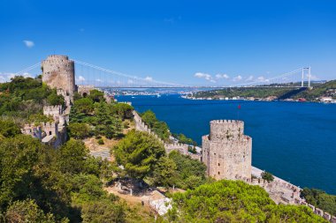 İstanbul Türkiye 'deki Rumeli Kalesi