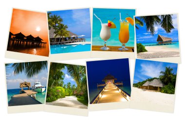 Summer beach maldives images clipart