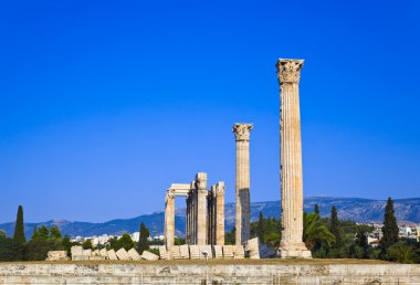 Temple of the Olympian Zeus at Athens, Greece clipart