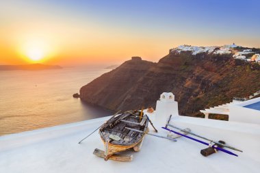 Santorini günbatımı - Yunanistan