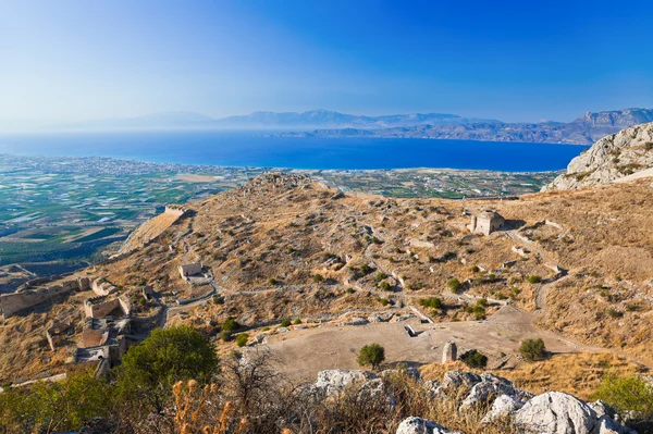 Παλιό φρούριο στην Κόρινθο, Ελλάδα — Φωτογραφία Αρχείου