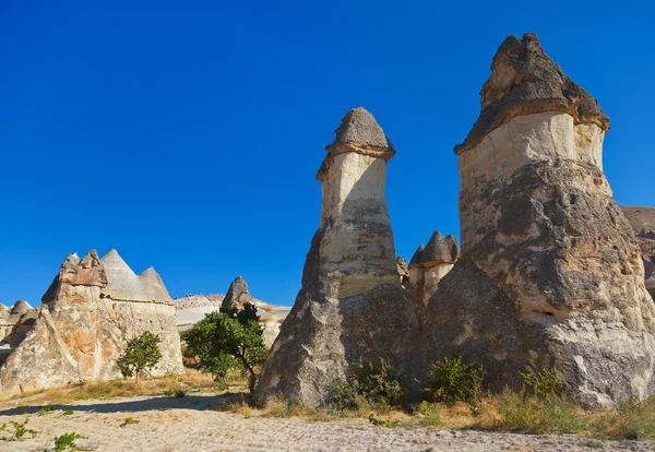 Rotsformaties in Cappadocië, Turkije — Stockfoto