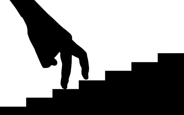 手とお金の階段 — ストック写真