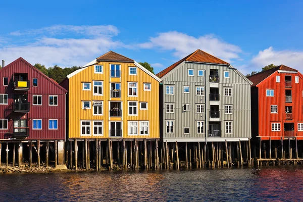 Cityscape Trondheim, Norveç — Stok fotoğraf