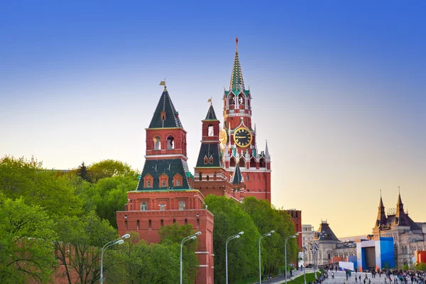 Kremlin in Moskou bij zonsondergang — Stockfoto