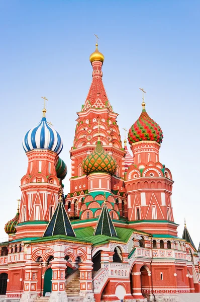 Saint Basil Cathedral on Red square, Moscow at sunset — Stock Photo, Image