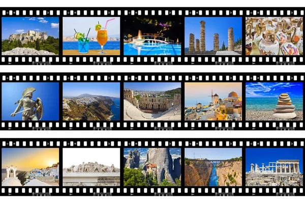 Frames van film - Griekenland reizen (mijn foto 's) — Stockfoto