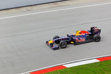 SEPANG, MALAYSIA - APRIL 8: Mark Webber (team Red Bull Racing) a clipart