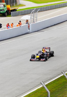 Sepang, Malezya - 8 Nisan: sebastian vettel (takım kırmızı boğa raci