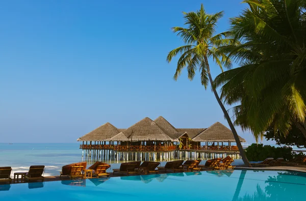 stock image Water cafe and pool