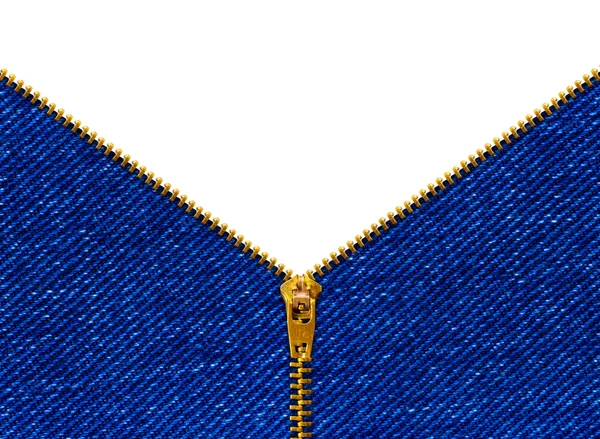 Zipper on clothing — Stock Photo, Image
