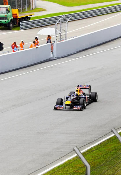 SEPANG, MALÁSIA - 8 de abril: Sebastian Vettel (equipe Red Bull Raci — Fotografia de Stock