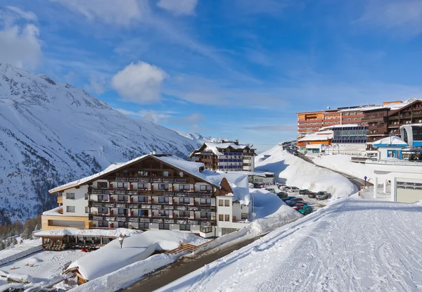 Mountain ski resort hochgurgl Rakousko — Stock fotografie