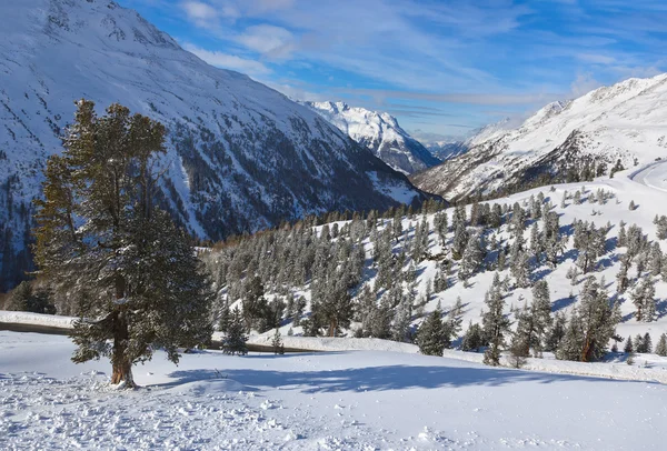 Mountain ski resort hochgurgl Österrike — Stockfoto