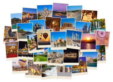 Stack of Turkey travel images clipart