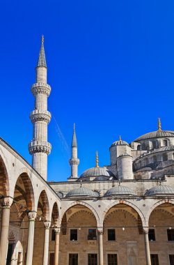 Blue mosque in Istanbul Turkey clipart