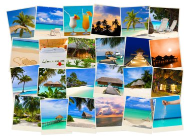 Summer beach maldives images clipart