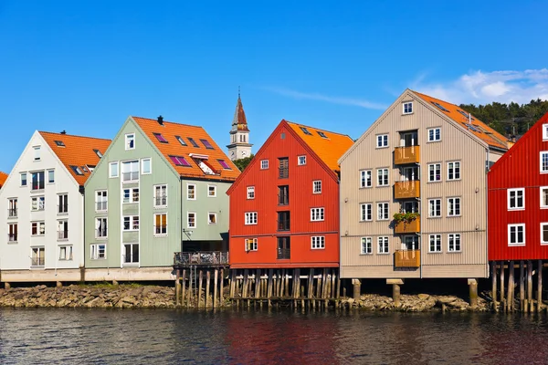 Stadsgezicht van trondheim, Noorwegen — Stockfoto