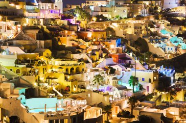 Santorini gece - Yunanistan