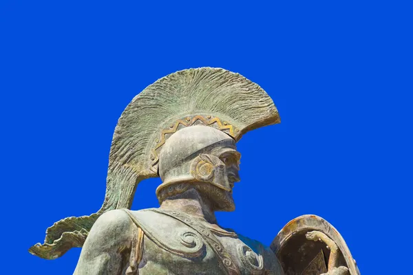 Standbeeld van koning leonidas in sparta, Griekenland — Stockfoto