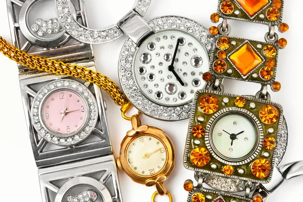 Vrouw horloges — Stockfoto