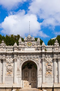 Dolmabahce Palace at Istanbul Turkey clipart