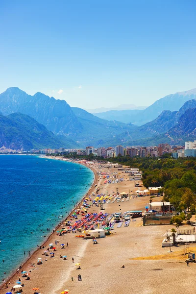 Praia no peru antalya — Fotografia de Stock