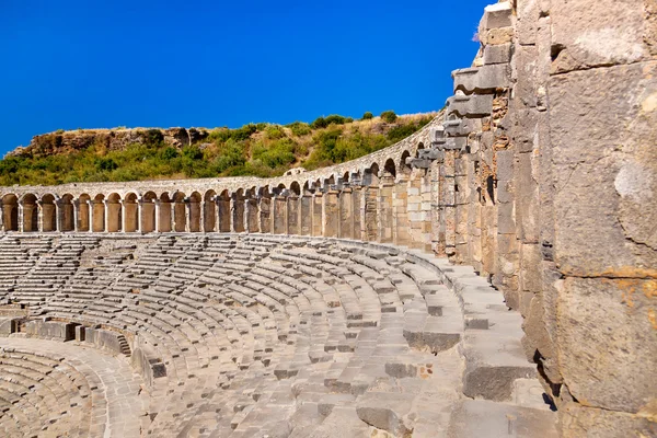 Gamla amfiteatern aspendos i antalya, Turkiet — Stockfoto