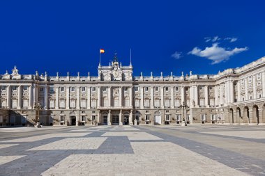 Royal Palace at Madrid Spain clipart