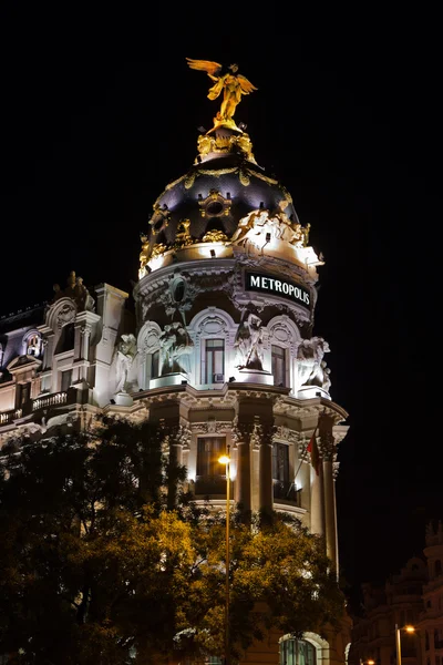 Madrid España de noche — Foto de Stock