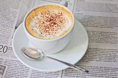 Cup coffee cappuccino, latte clipart