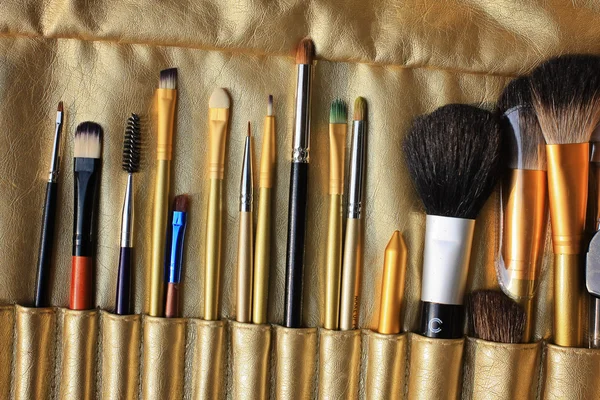 Set of professional cosmetic brushes, make up brushes — Stock Photo, Image