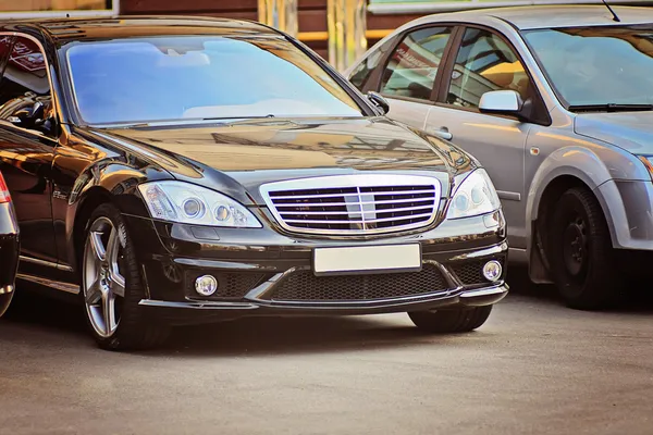 Mercedes Benz S class luxury business car Stock Photo