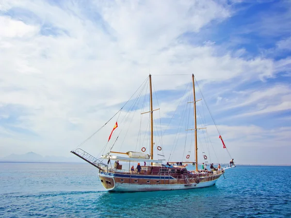 stock image Old sailing ship pirate