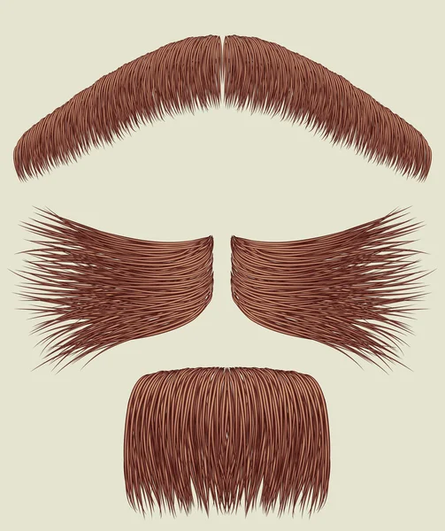 Mustaches para la colección man.Vector — Vector de stock