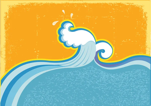 Κύμα ocean.water φύση seascape.symbol αφηρημένα — Διανυσματικό Αρχείο