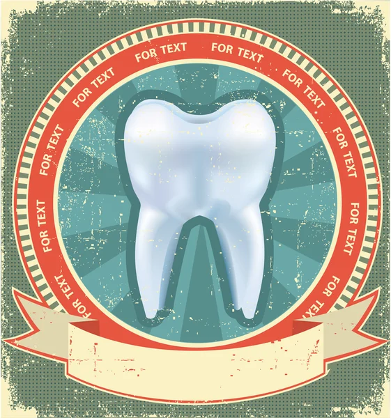 Wytwórnia zębów na stary tło texture.vintage — Wektor stockowy