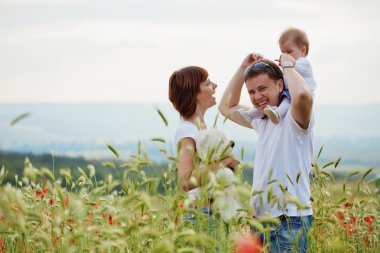 Happy family clipart